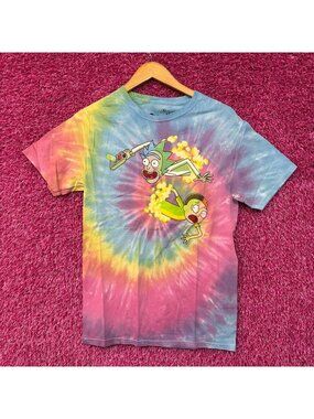 Rick and Morty Portal Tie Dye  T-Shirt Small